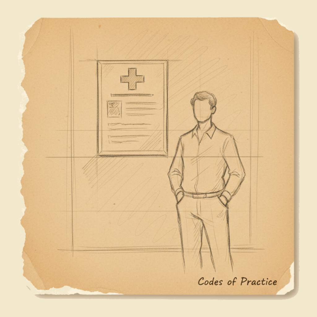 Field sketch: Codes of practice — the rulebook your workplace runs on