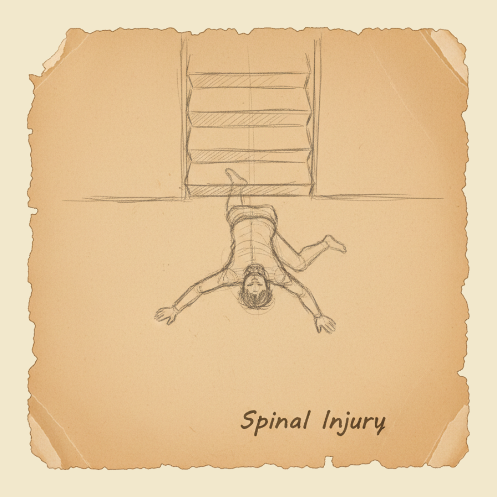 Field sketch: Head, neck and spinal injuries in children