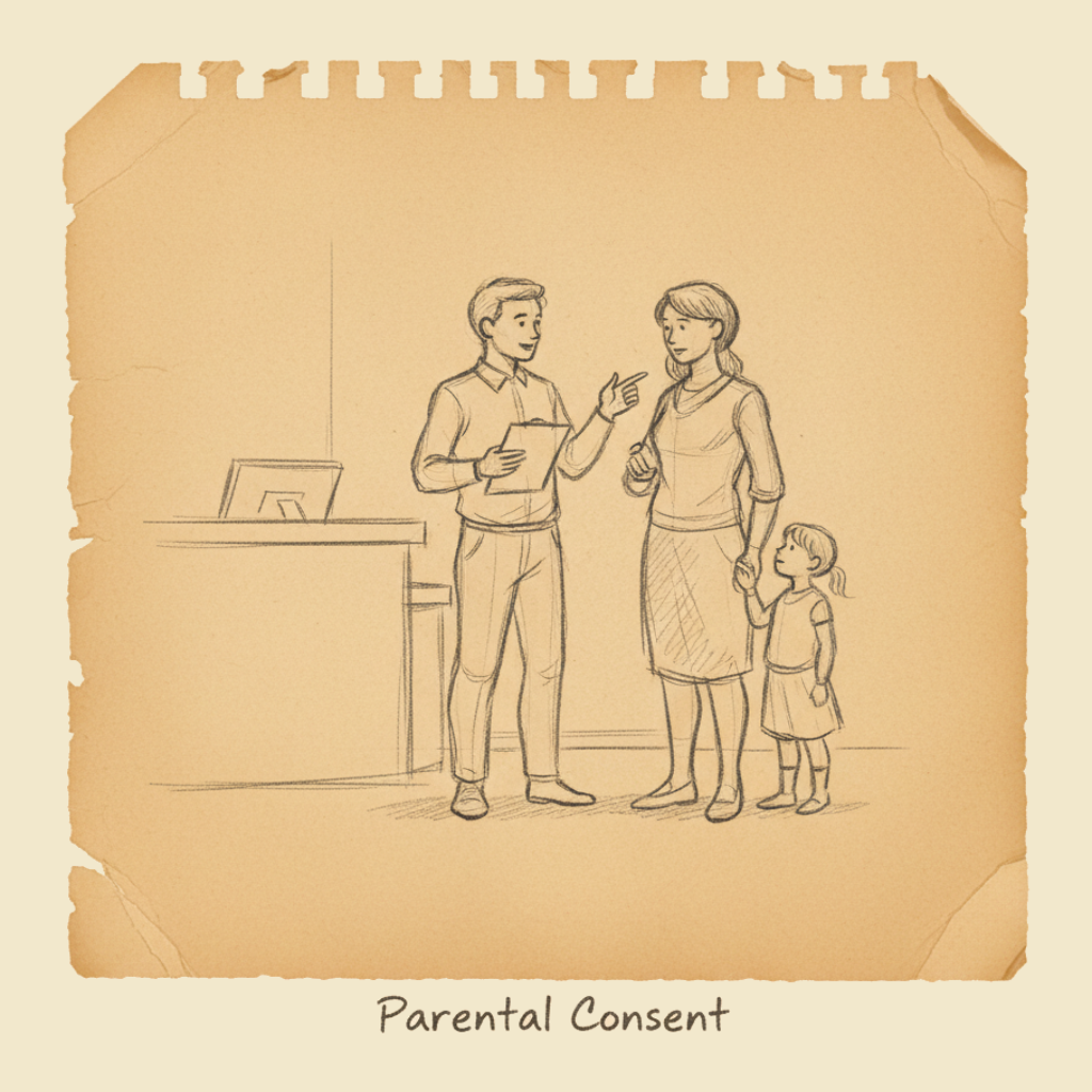 Field sketch: Consent and parental/caregiver consent
