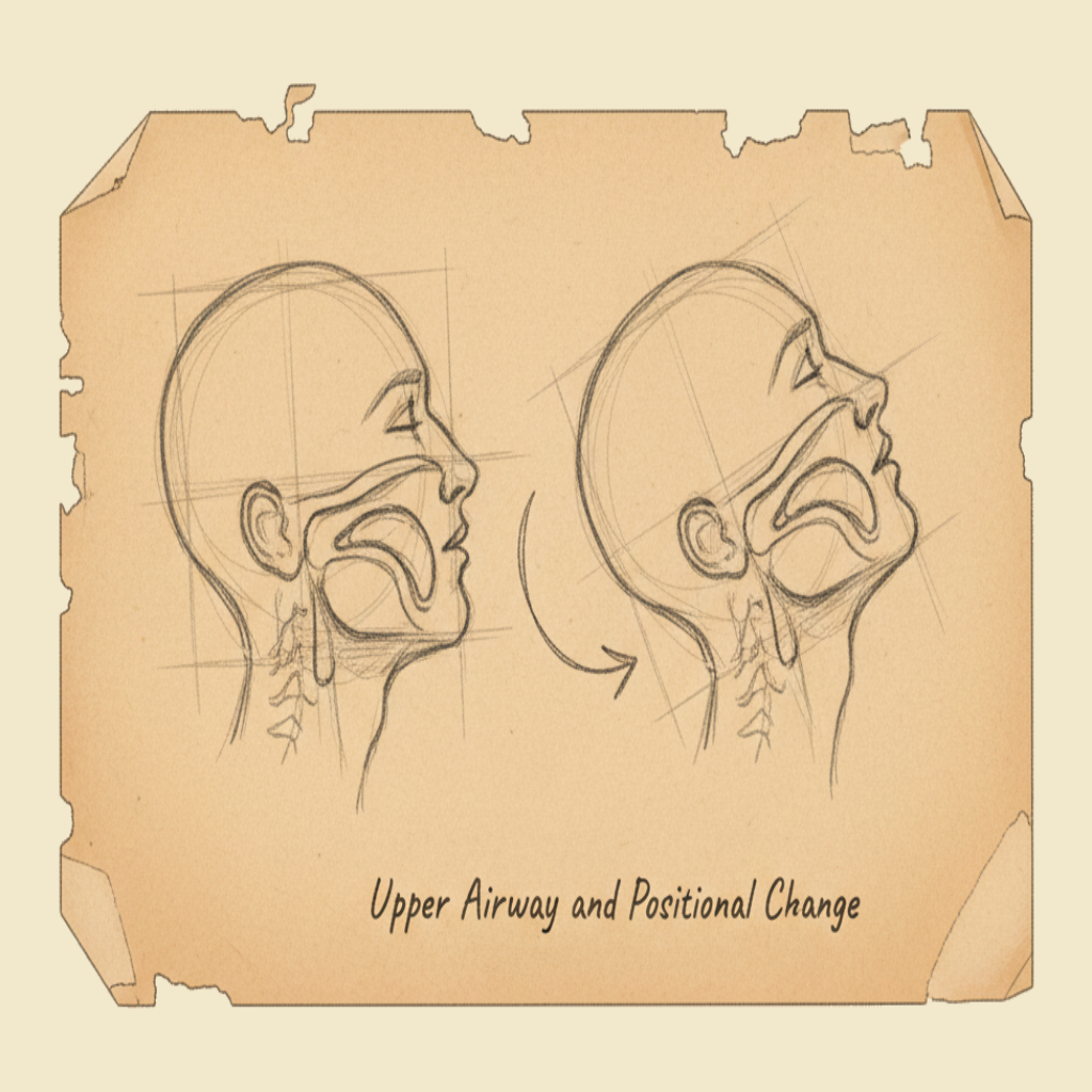 Field sketch: Upper airway and positional change — why position is the cheapest airway